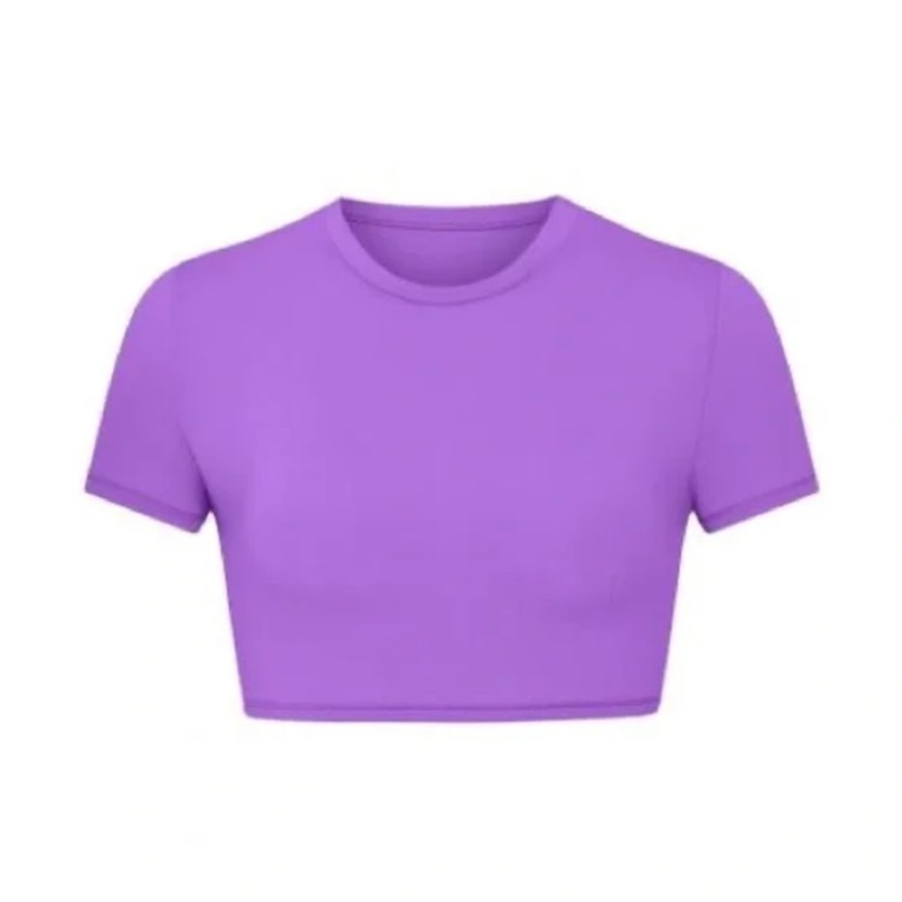SKIMS Vibrant Purple Crop Top